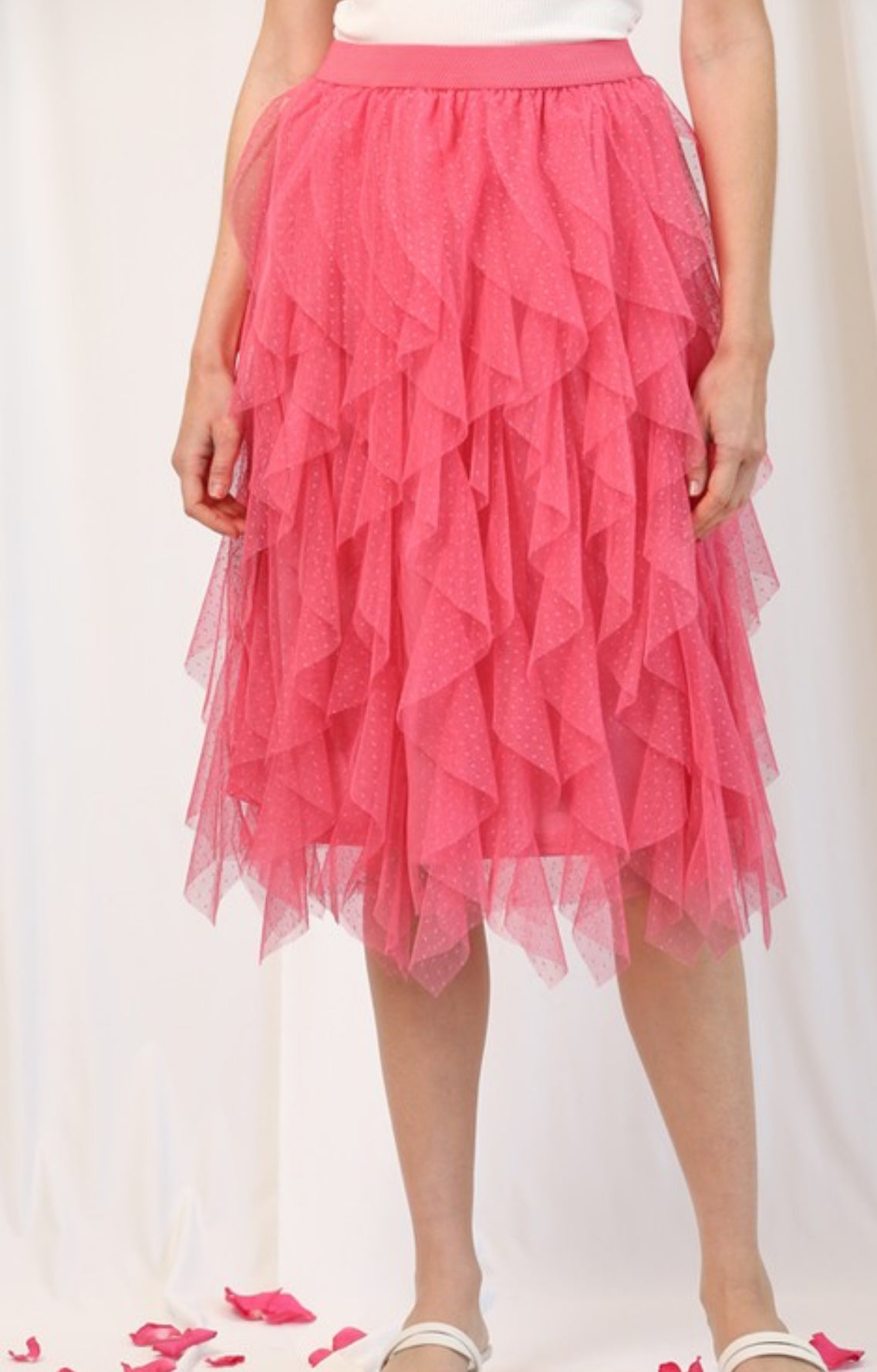 Fancy Frill Pink Tulle Skirt
