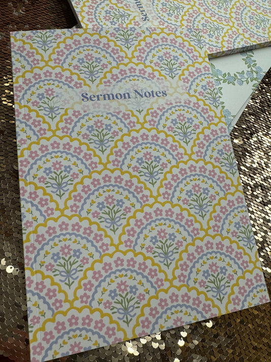 Sermon Notes - Pink Scallop